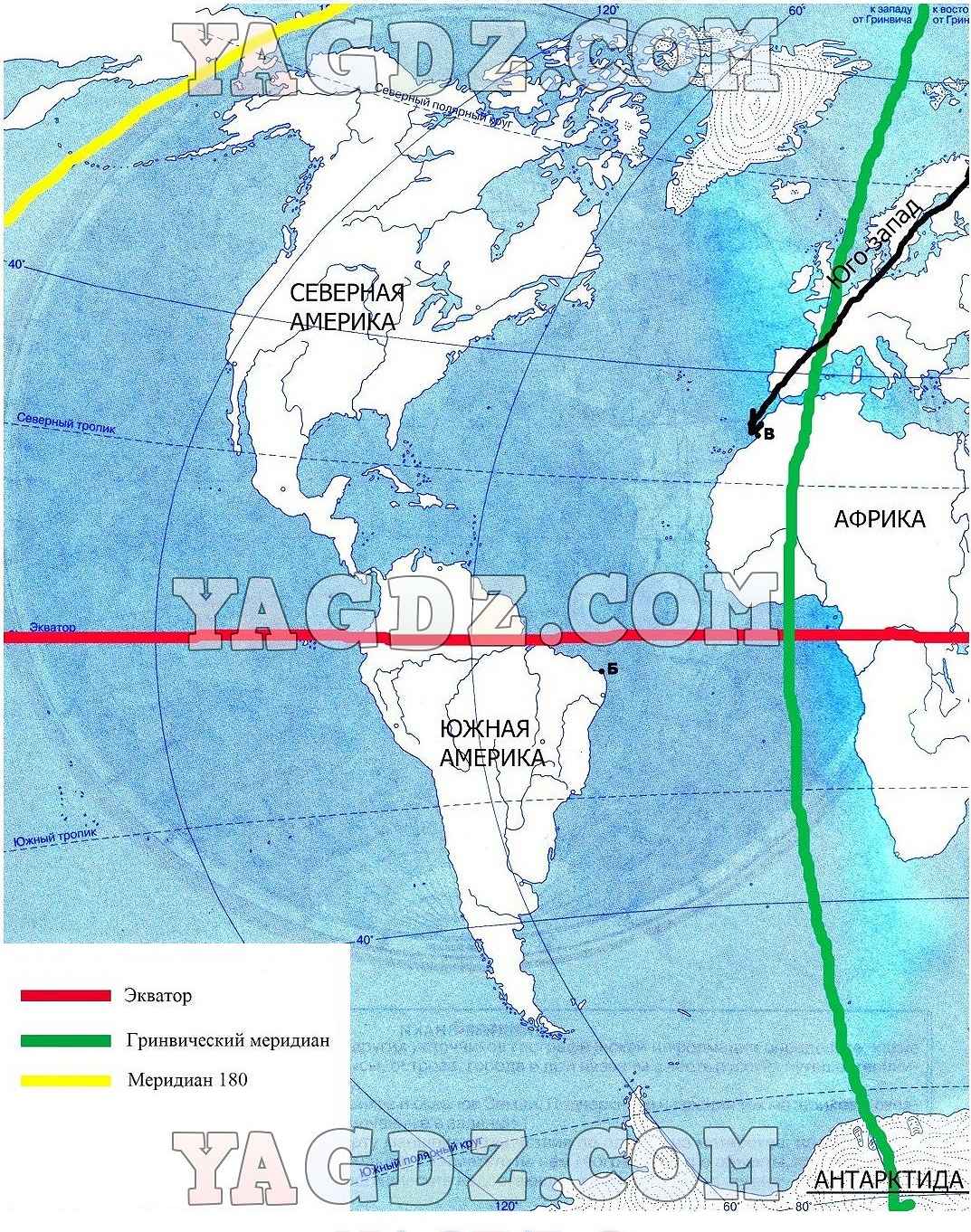 Ориентирование стороны горизонта 5 класс контурная карта